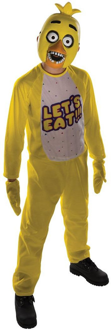 Chica Chick Five Nights Freddy's Video Game Fancy Dress Halloween Teen Costume