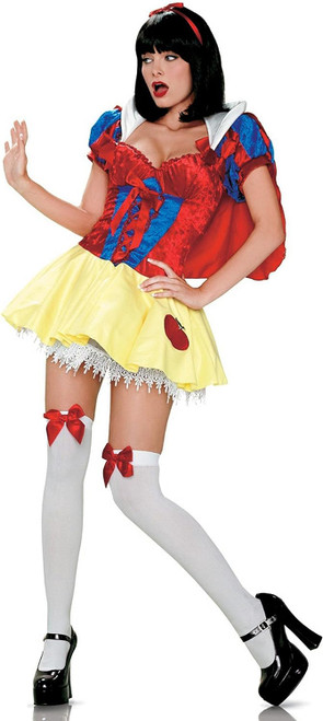Princess Snow White Storybook Classic Fancy Dress Halloween Sexy Adult Costume