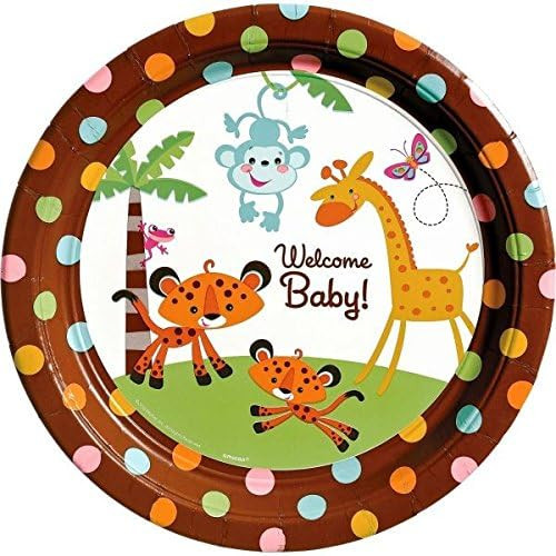 Fisher Price Toy Cute Kids ABC Baby Shower Party 10.5" Paper Banquet Plates