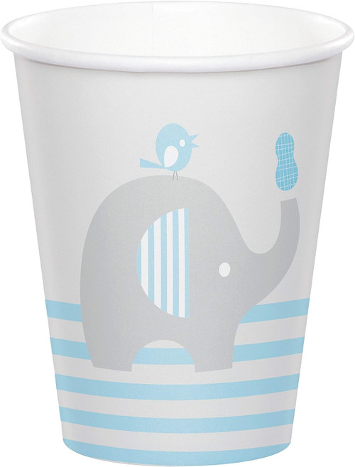 Little Peanut Boy Blue Elephant Animal Cute Baby Shower Party 9 oz. Paper Cups
