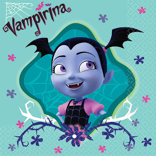 Vampirina Vampire Girl Disney Junior Kids Birthday Party Paper Beverage Napkins