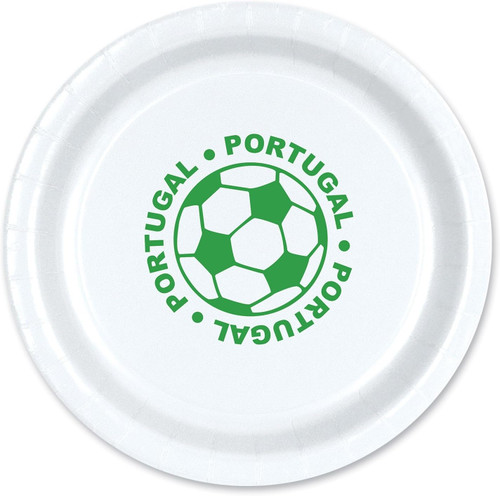 Portugal Selecção das Quinas FIFA World Cup Soccer Sports Party 9" Dinner Plates