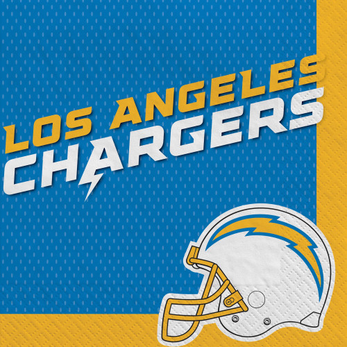 Los Angeles Chargers NFL Pro Football Sports Theme Party Paper Luncheon Napkins