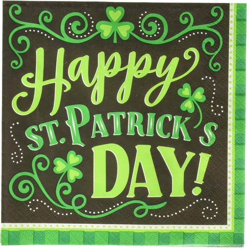 Clover Me Lucky Shamrock Clover St. Patrick's Day Party Bulk Luncheon Napkins