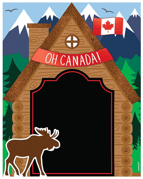Canada Canadian Flag Maple Leaf Holiday Theme Party Decoration Chalkboard Easel