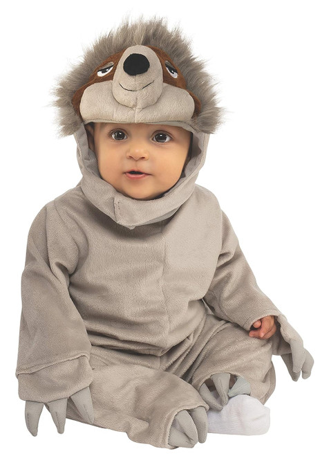 Sloth Wild Animal Jungle Gray Grey Cute Fancy Dress Halloween Baby Child Costume