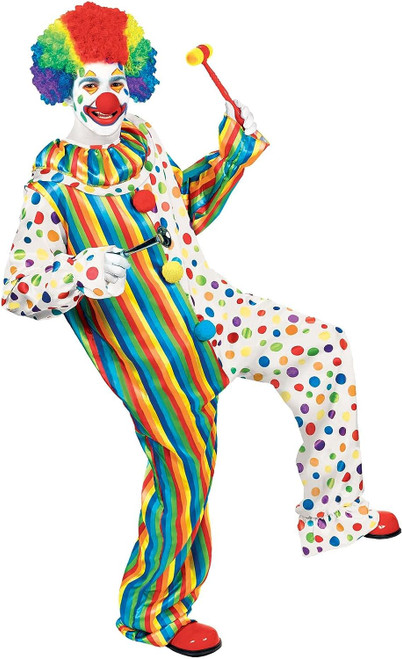 Giggles Clown Circus Carnival Suit Yourself Fancy Dress Halloween Adult Costume