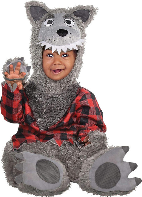 Baby Wolf Man Boy Werewolf Cute Fancy Dress Up Halloween Toddler Child Costume