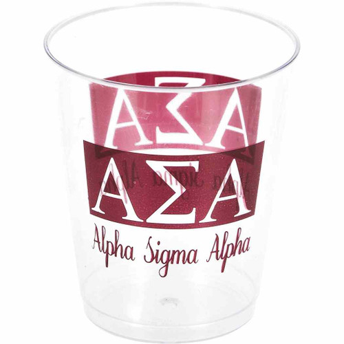 Alpha Sigma Alpha Sorority Party 10 oz. Plastic Cups