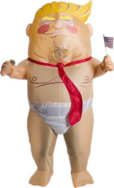 Over Inflated Ego Donald Trump Inflatable Fancy Dress Halloween Adult Costume