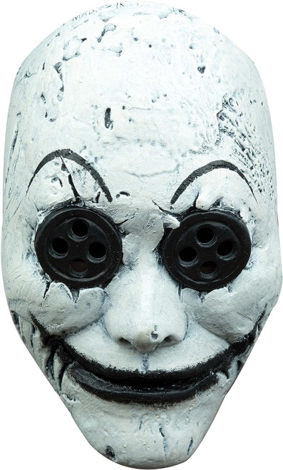 Buttons Eyes Face Mask Scary Fancy Dress Up Halloween Adult Costume Accessory