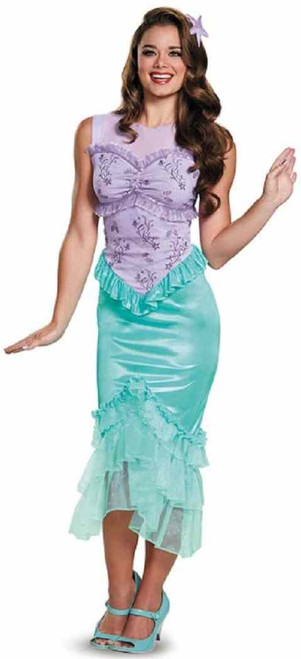 Ariel Classic Disney Princess Little Mermaid Fancy Dress Halloween Adult Costume