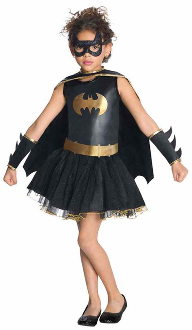 Batgirl Tutu Bat Girl Batman Superhero Fancy Dress Up Halloween Child Costume