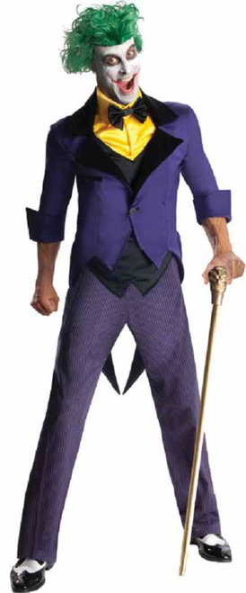 Joker Batman DC Comics Super Villain Clown Fancy Dress Halloween Adult Costume