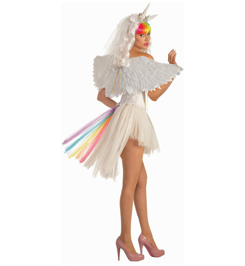 Unicorn Tutu Skirt Fantasy Animal Fancy Dress Halloween Adult Costume Accessory