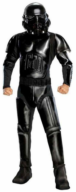 Shadow Trooper Star Wars Black Stormtrooper Fancy Dress Halloween Adult Costume