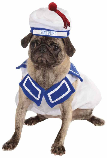 Stay Puft Marshmallow Man Ghostbusters Fancy Dress Halloween Pet Dog Cat Costume