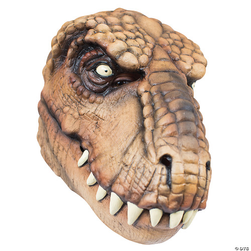 T-Rex Latex Mask Dinosaur Fancy Dress Up Halloween Adult Costume Accessory