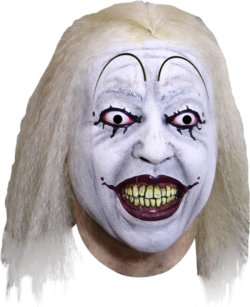 Baseball Clown Latex Mask w/Hair Fancy Dress Halloween Adult Costume Accessory