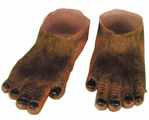 Hairy Monster Feet Gorilla Bigfoot Werewolf Halloween Costume Accessory 2 COLORS