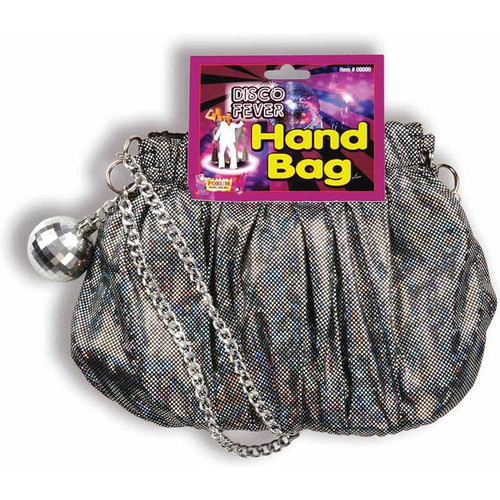 Disco Ball Handbag Purse 70's Fever Fancy Dress Halloween Costume Accessory