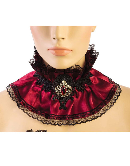 Mystery Circus Collar Twisted Carnival Fancy Dress Halloween Costume Accessory