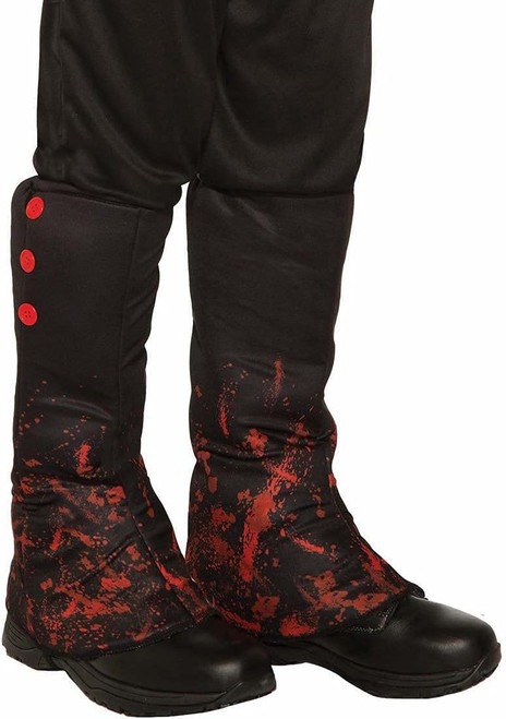 Vampire Boot Covers Bloody Fancy Dress Up Halloween Adult Costume Accessory