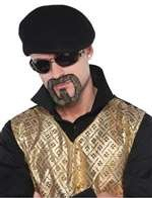 Young Money Moustache & Goatee Fancy Dress Up Halloween Costume Accessory
