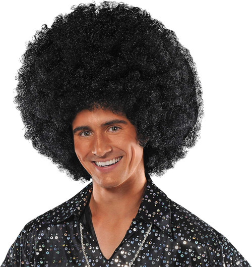 World's Biggest Afro Wig Disco Fancy Dress Up Halloween Adult Costume Accessory