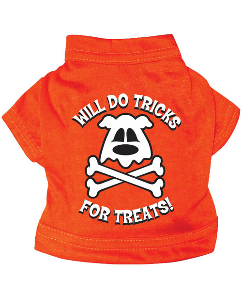 Tricks for Treats T-Shirt Fancy Dress Up Halloween Pet Dog Cat Costume Accessory