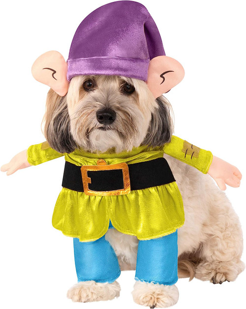 Dopey Disney Snow White Dwarf Fancy Dress Up Halloween Dog Cat Pet Costume