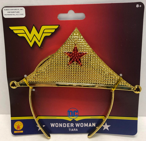Wonder Woman Tiara Classic DC Comics Fancy Dress Up Halloween Costume Accessory