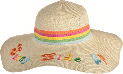 Sunny Side Up Floppy Hat Beach Fancy Dress Up Halloween Adult Costume Accessory