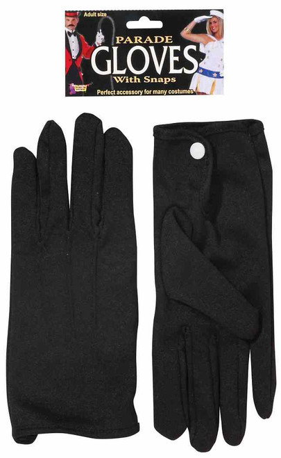 Short Parade Gloves w/Snaps Fancy Dress Up Halloween Costume Accessory 4 COLORS