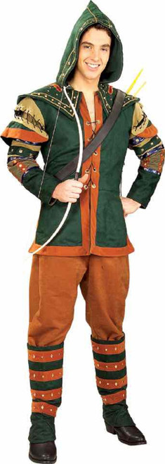 Prince of Thieves Robin Hood Medieval Fancy Dress Halloween Deluxe Adult Costume