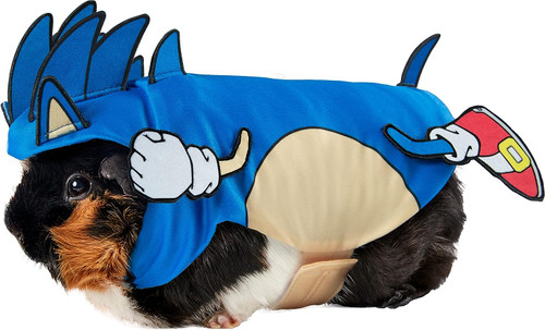 Sonic the Hedgehog Small Pet Fancy Dress Halloween Hamster Guinea Pig Costume