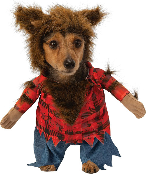 Walking Werewolf Wolf Animal Funny Fancy Dress Up Halloween Pet Dog Cat Costume