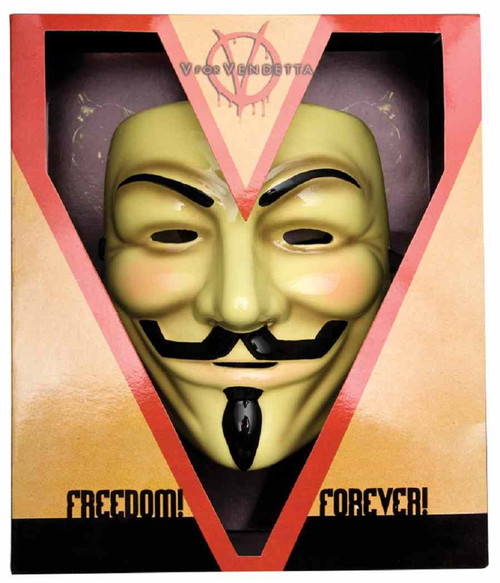 V for Vendetta Mask Collector Edition Guy Fawkes Fancy Dress Costume Accessory