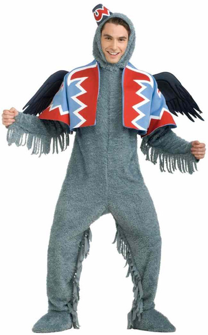 Flying Monkey Winged Wizard of Oz Animal Fancy Dress Up Halloween Adult Costume