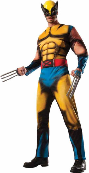Wolverine X-Men Marvel Comics Superhero Fancy Dress Up Halloween Adult Costume