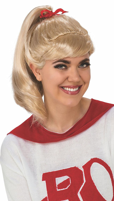Sandy Wig Sandra Dee Grease 50's Blonde Fancy Dress Halloween Costume Accessory