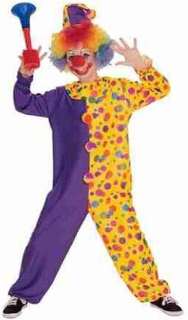 Smiley the Clown Circus Carnival Party Fancy Dress Up Halloween Child Costume