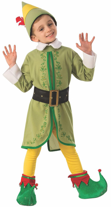 Buddy Elf Christmas Holiday Santa's Helper Fancy Dress Halloween Child Costume