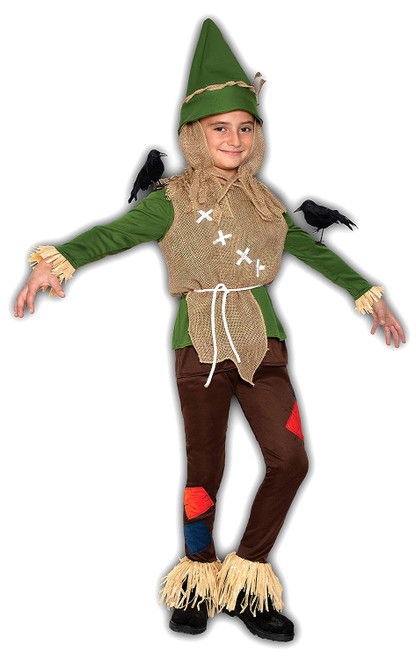 Scarecrow Boy Scary Monster Cute Brown Fancy Dress Up Halloween Child Costume