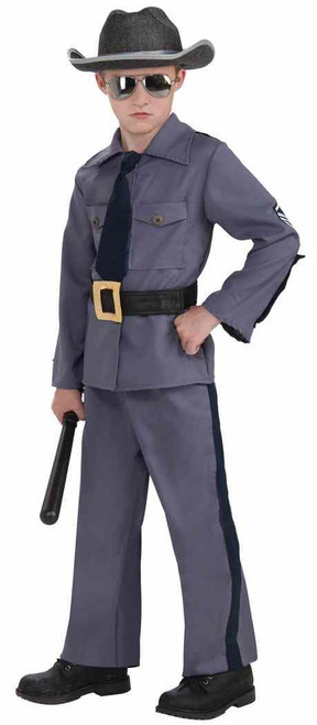 State Trooper Police Cop Highway Patrol Fancy Dress Up Halloween Child Costume