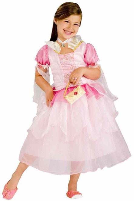 Princess Stephanie Pink Medieval Maiden Fancy Dress Up Halloween Child Costume