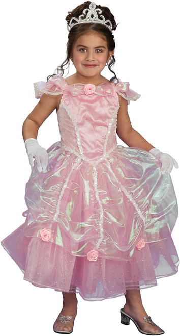 Rosebud Princess Pink Ball Gown Fantasy Fancy Dress Up Halloween Child Costume