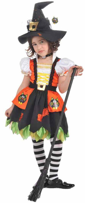 Kitty Witch Wicked Cat Kitten Fancy Dress Up Halloween Toddler Child Costume