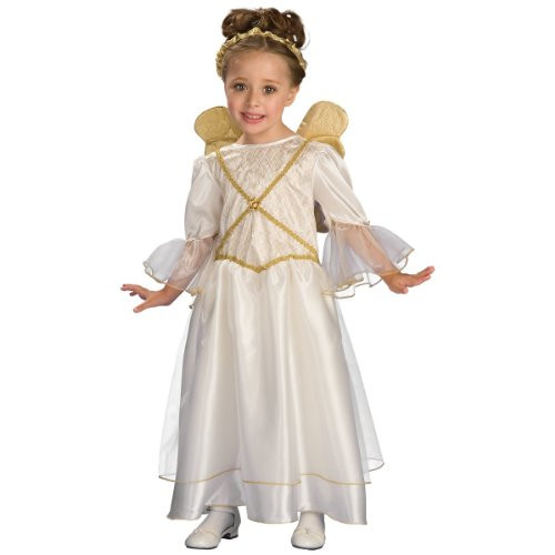 Ivory Angel White Christmas Guardian Fancy Dress Up Halloween Child Costume