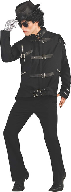 Bad Buckle Jacket Michael Jackson Fancy Dress Up Halloween Deluxe Adult Costume